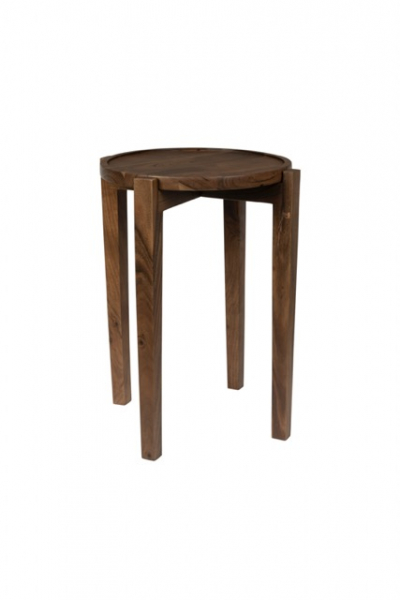 Bijzettafel 'Shane' 40x40 - Bruin