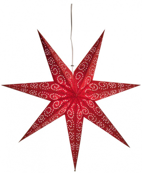 Kerstster 'Antique' - Rood