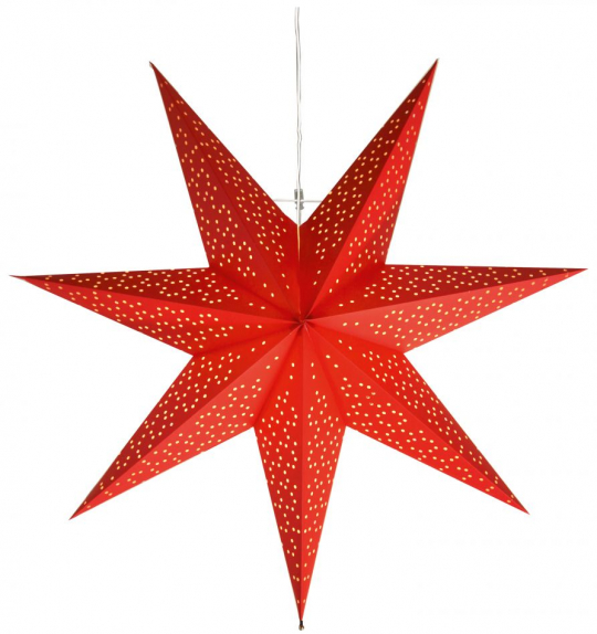 Kerstster 'Dot' 54cm - Rood