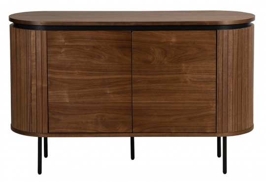 Dressoir 'K&auml;rra' - Walnoot/Zwart