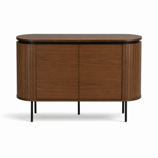 Dressoir 'K&auml;rra' - Walnoot/Zwart