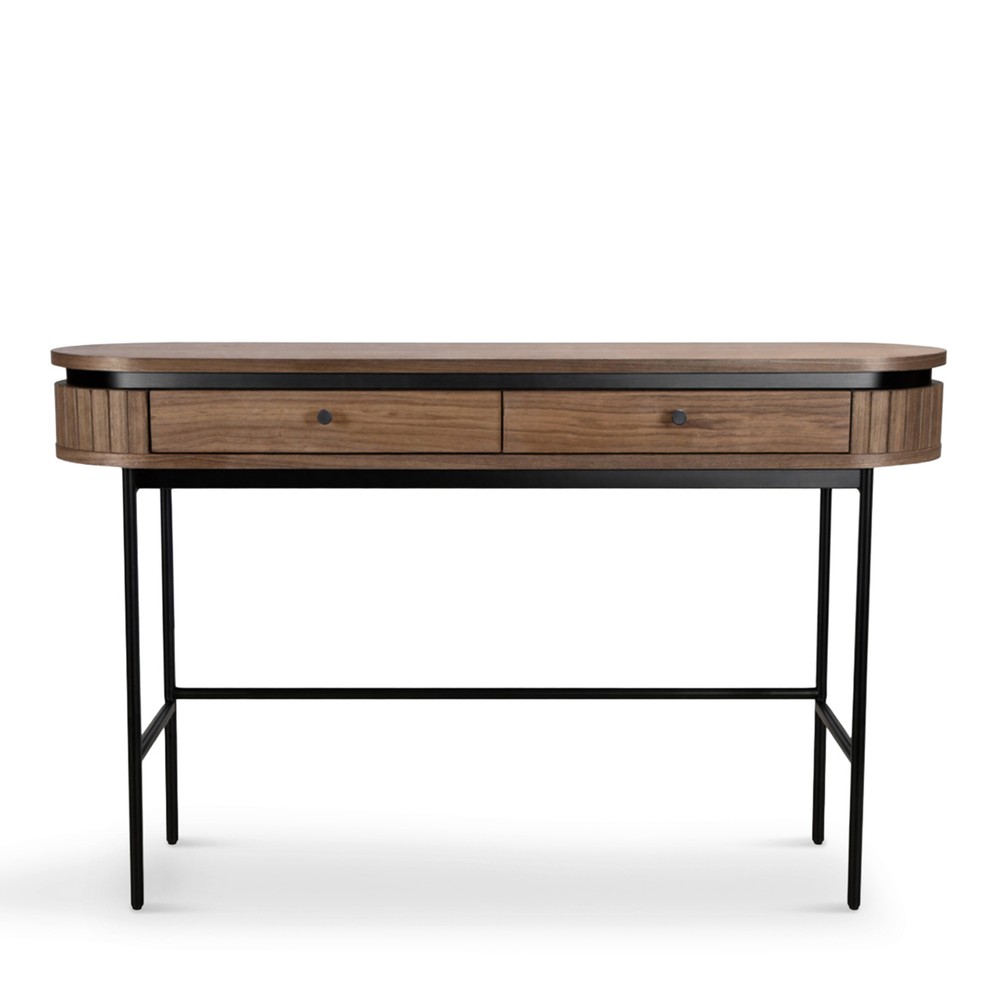 Bureau 'Kärra' - Walnoot/Zwart