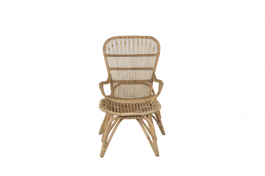 'Ella' fauteuil – Naturel/Wit