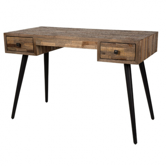 Bureau/Side table 'Leo' - Teak/Staal