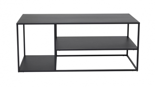 Salontafel 'Staal' 120x50cm - Zwart