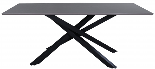 Eettafel 'Skellefteå' 180x90cm - Zwart
