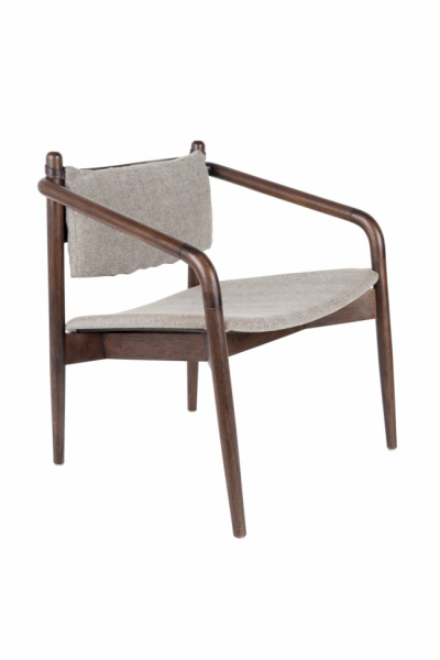 Stoel 'Torrance' - Noten/Beige