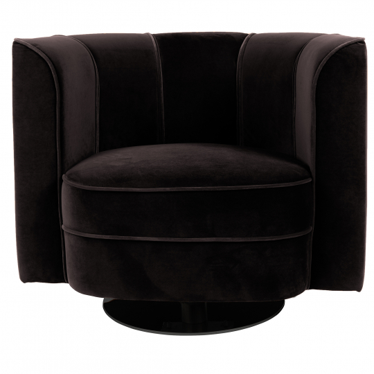 Fauteuil 'Flower' - Zwart