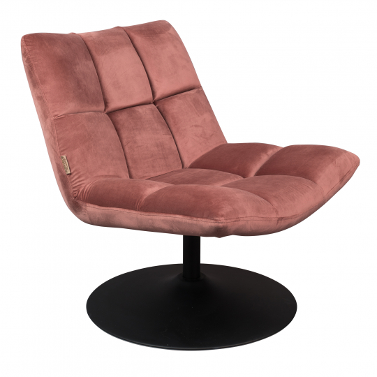 Fauteuil 'Bar' - Velours/Roze