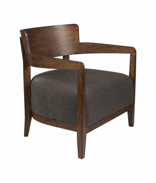 Fauteuil 'Duran' - Grijs/Bruin