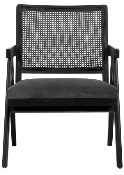 Fauteuil 'Wickerwork' - Rotan/Zwart