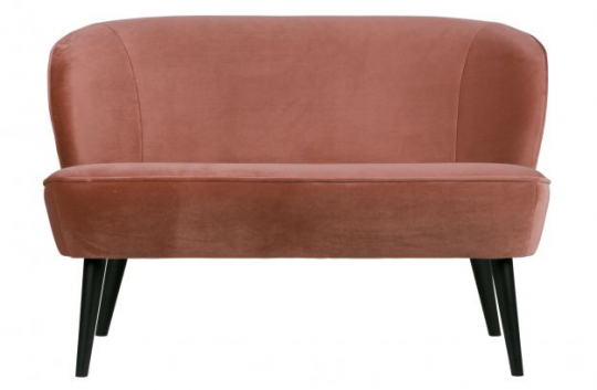 Bank 'Sara' - Roze/Velours