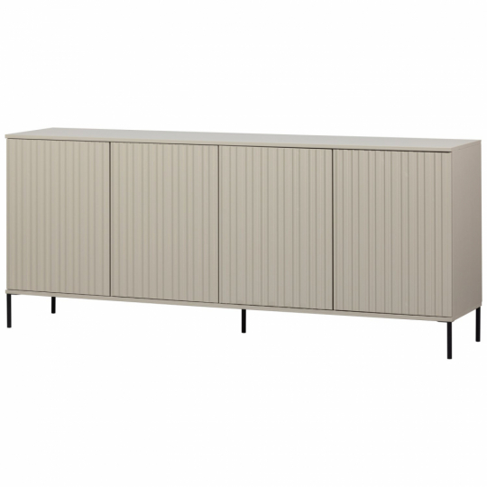 Dressoir ‘New Gravure’ 200 cm - Beige/Zwart