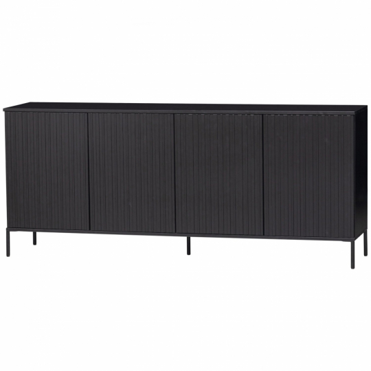 Dressoir ‘New Gravure’ 200 cm - Zwart/Zwart