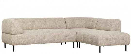 Rechter hoekbank 'Lloyd' - Beige