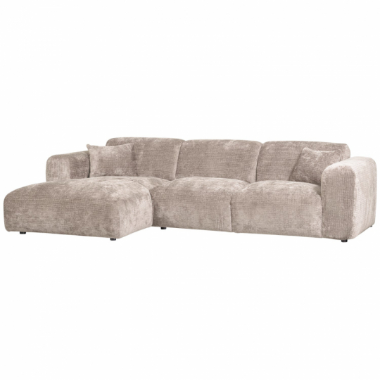 Bank ‘Cloud’ 3-zits chaise longue links - Grijs