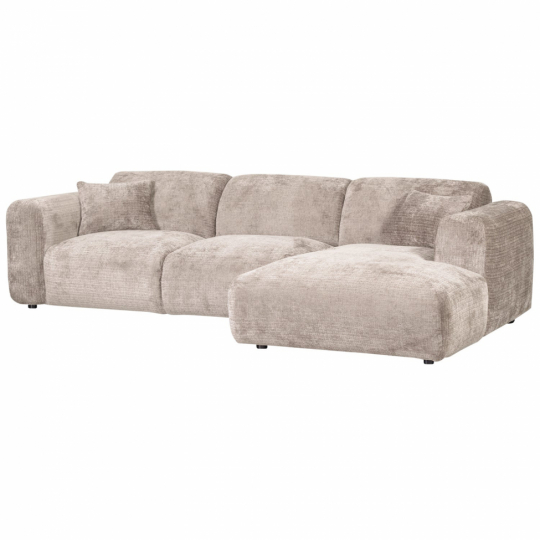 Bank ‘Cloud’ 3-zits chaise longue rechts - Grijs