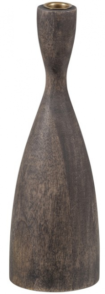 Kaarsenhouder 'Rosa' 28 cm - Bruin