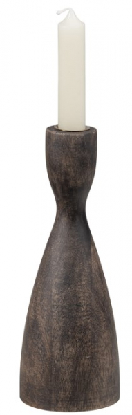 Kaarsenhouder 'Rosa' 22cm - Bruin