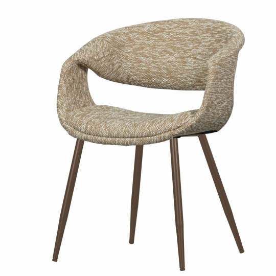Eetstoel ‘Yossi’ - Beige/Koper