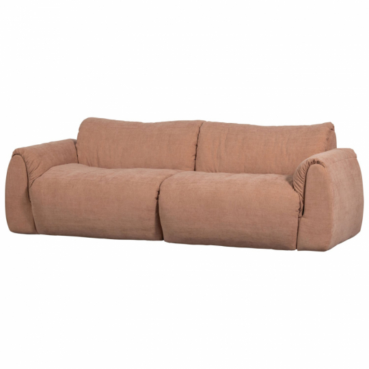 Bank ‘Baggy’ 2-zits - Bruin/Roze