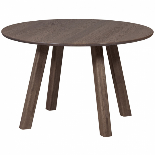 Eettafel ‘Tablo’ 120 cm rond - Donkerbruin