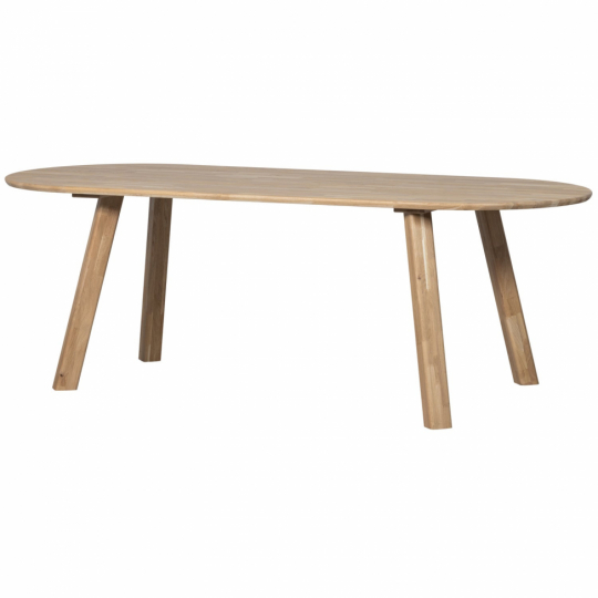 Eettafel ‘Tablo’ 220x90cm ovaal - Eik