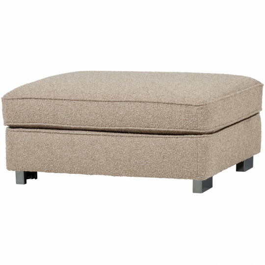 Voetenbank ‘Lazy’ - Beige bouclé