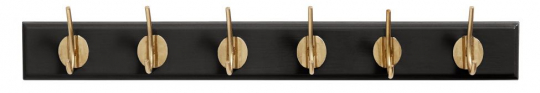 Hanger 'Hooks' S - Zwart/Goud