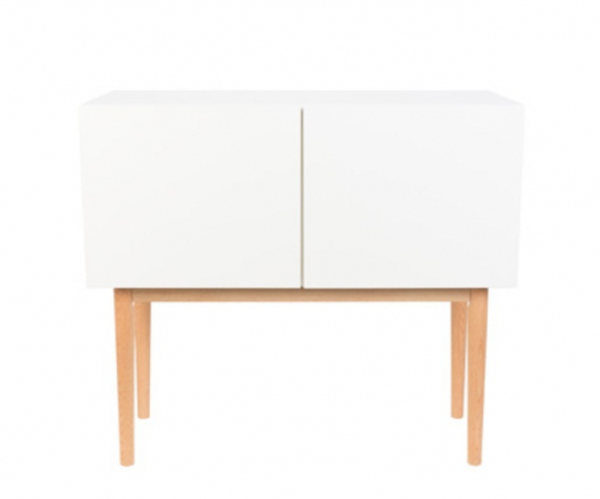 Kast 'High on Wood' - Wit/Hout