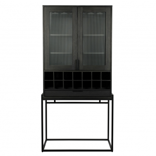 Kast 'Travis' - Zwart/Eiken