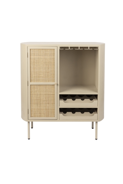 Wijnrek 'Amaya Low' - Beige