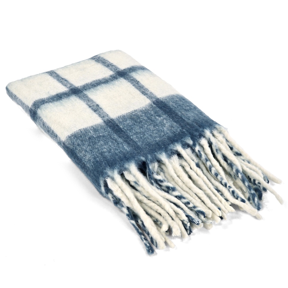 Plaid 'Rachel' 130x170cm - Blauw