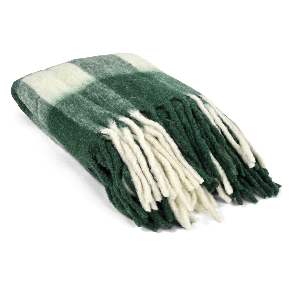 Plaid 'Phoebe' 130x170cm - Groen
