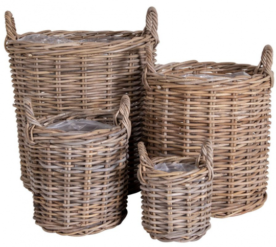 Mand 'Caor' 4-pack - Natuurlijk