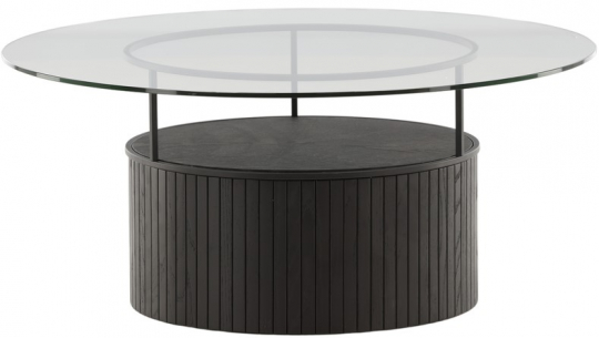 Salontafel 'Beisfjord' Rond 90cm - Zwart