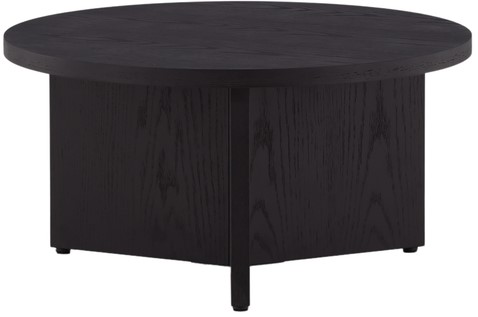 Salontafel 'Smögen' Rond 85cm - Zwart