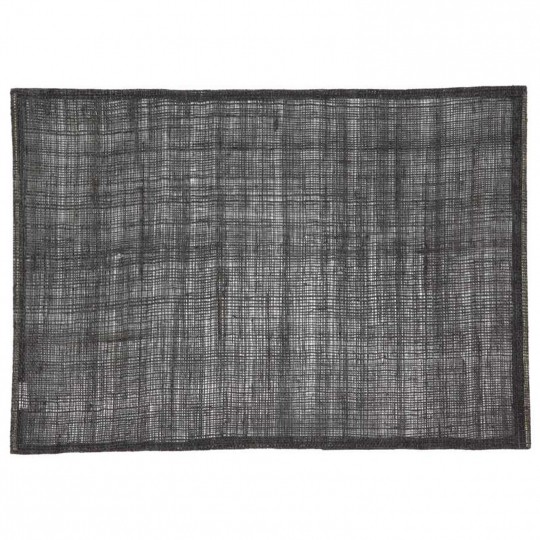Tafelloper 'Linen' - Zwart