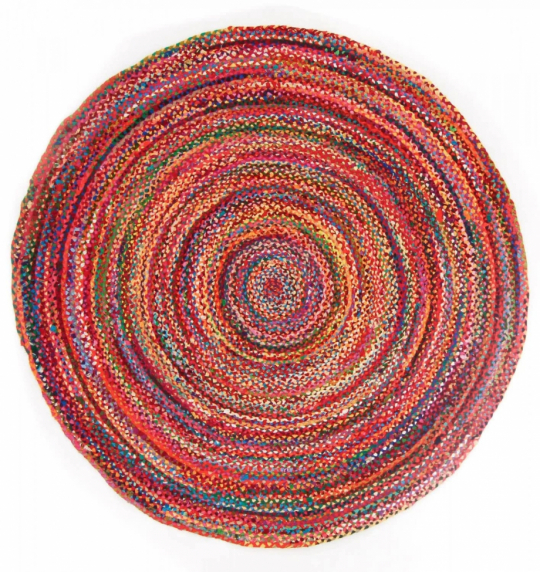 Rond tapijt 'Flätan' 80cm - Multifunctioneel