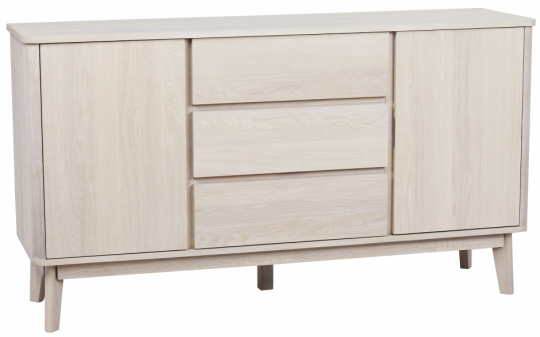 Dressoir 'Yumi' 152x84cm - Witgepigmenteerd Eiken