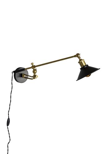 Wandlamp 'Penelope' - Zwart