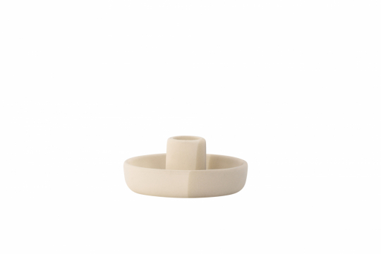 Kaarsenhouder 'Arno' - Beige