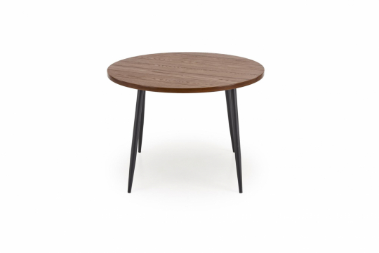 Eettafel 'Barry' Rond 105cm - Natuur/zwart