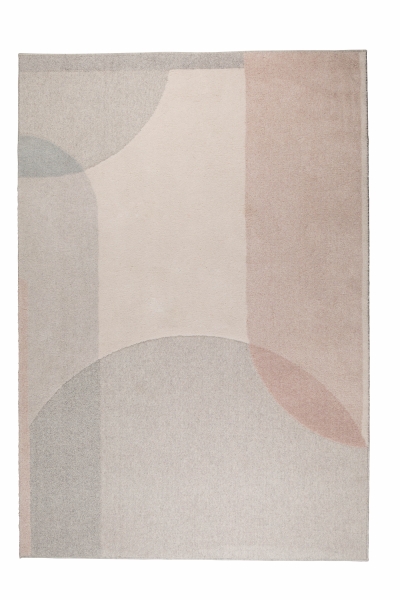 Wollen kleed 'Dream' 160x230cm - Natuur/Roze