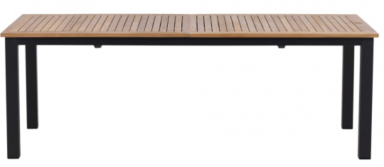 Eettafel 'Pinntorp' 224x100 cm - Zwart