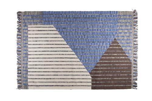 Vloerkleed 'Hampton' 160x230- Blauw
