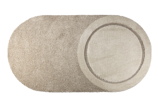 Wollen vloerkleed 'Spark' - Beige