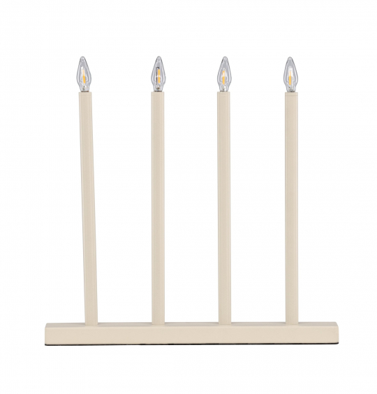 Adventskandelaar 'Åre' - Beige