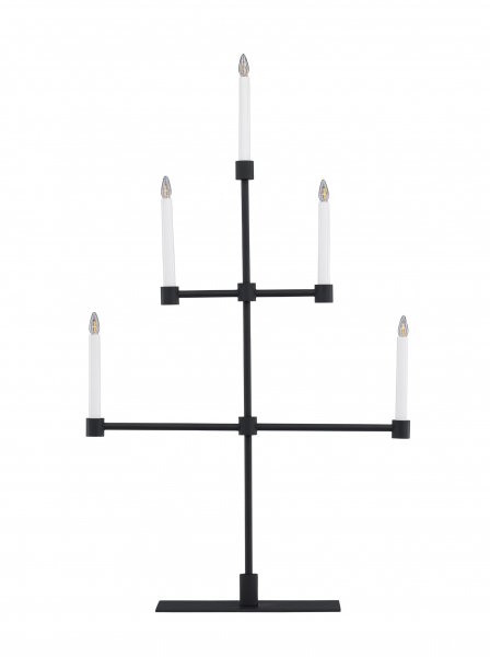 Adventskandelaar 'Falsterbo' - Zwart