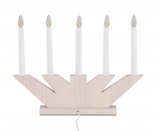 Adventskandelaar 'Katrineholm' - Wit